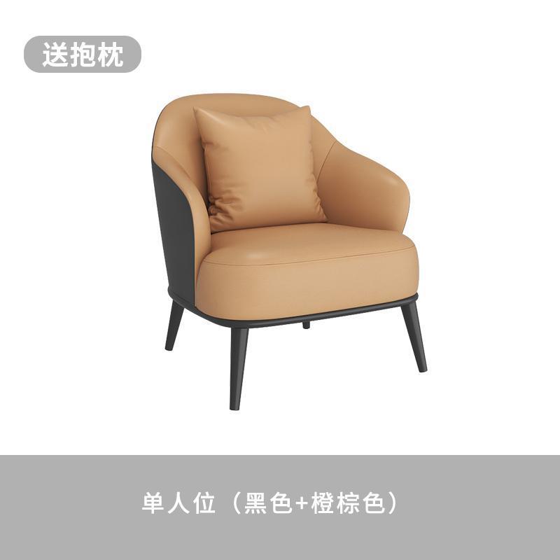 Mesa y silla de recepción Oficina de ventas Balcón de hotel de lujo simple Salón de belleza ocio Sofá para una sola reunión image 23