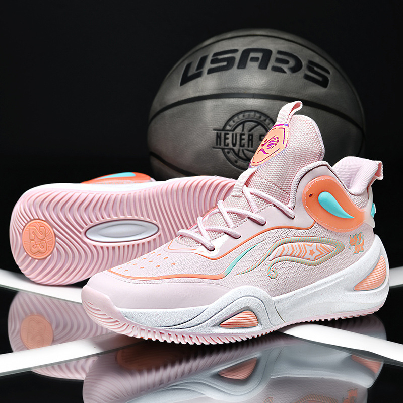 Zapatos de baloncesto para hombres de otoño nuevos zapatos deportivos de malla para jóvenes estudiantes de secundaria de combate real botas de cemento
