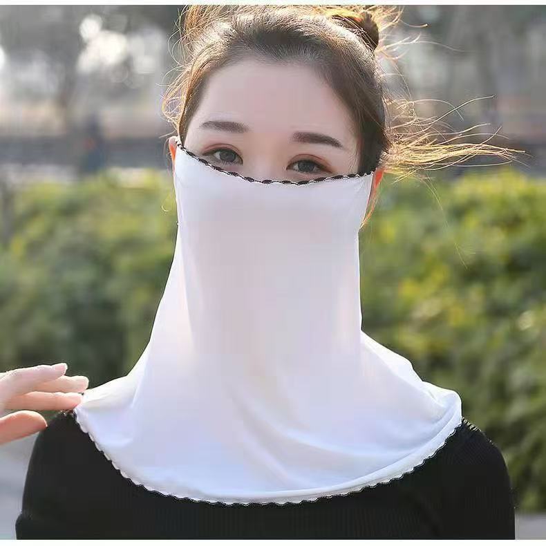 Véu de proteção solar, máscara em seda fria para mulheres_voghion.com