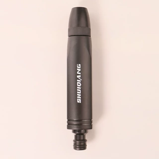 定制颜色新款全塑料升级洗车家用高压水枪头黑金刚火箭喷头直喷枪