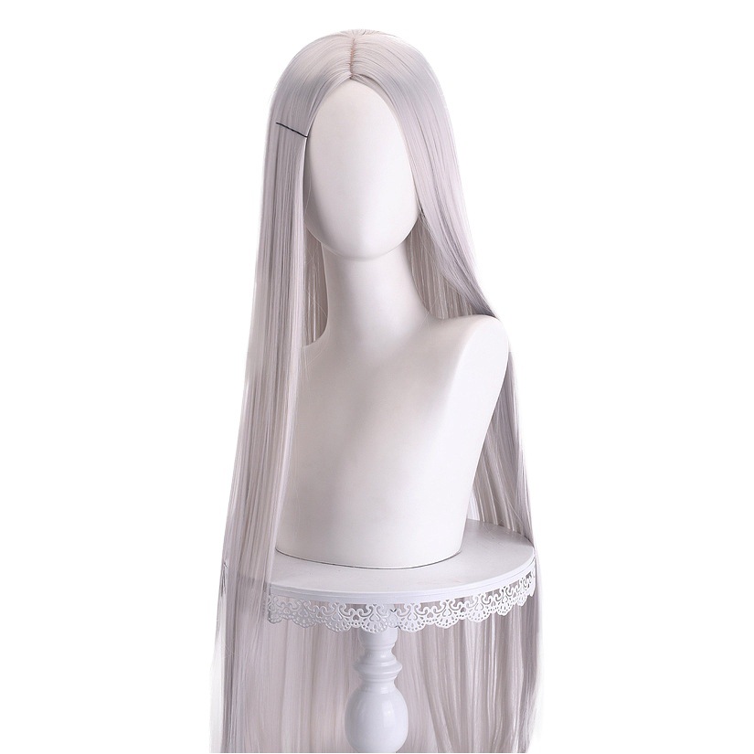 Cross-border Master Shengda Cosplay Wig 100cm Medium Black Long Straight Hair Universal Anime Wig for Men and Women