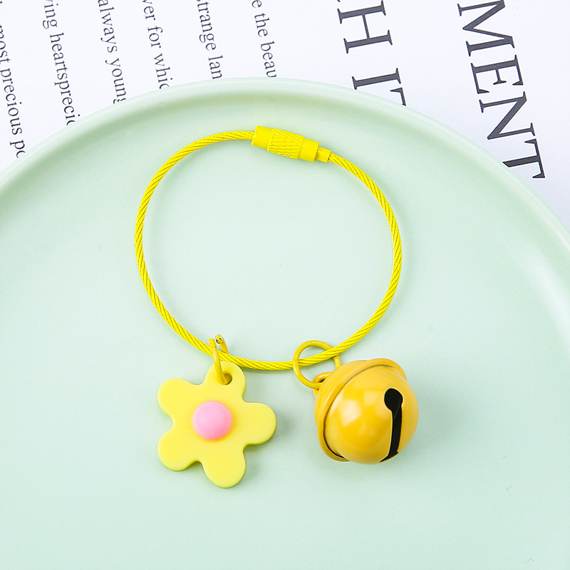 11g Weight Keychain Classification 1 Piece Quantity Holiday, Daily Occasion Alloy, soft glue, Steel Material Flower Pattern Epoxy Design Sweet Style 1 Piece Sweet Flower Alloy Soft Glue Steel Epoxy Keychain 1