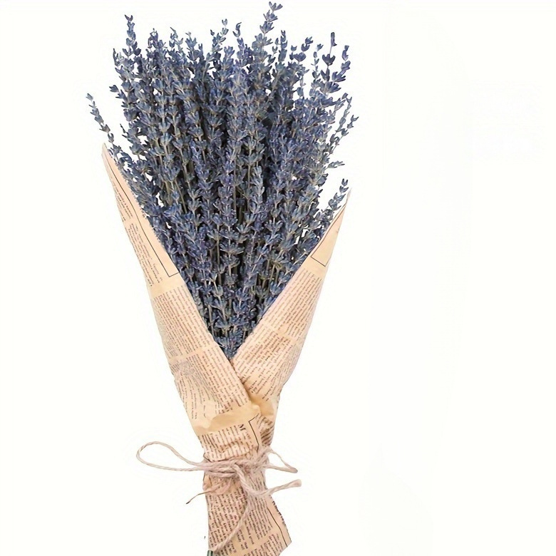 Lavender Bouquet, Natural Dried Bouquet with Bow, Gauze Bag, Branch Delivery Lavender Bouquet, Natural Dried Bouquet with Bow, Gauze Bag, Branch Delivery