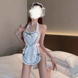 情趣内衣制服诱惑女佣女仆新款日系围裙角色扮演套装挂脖膝性感装