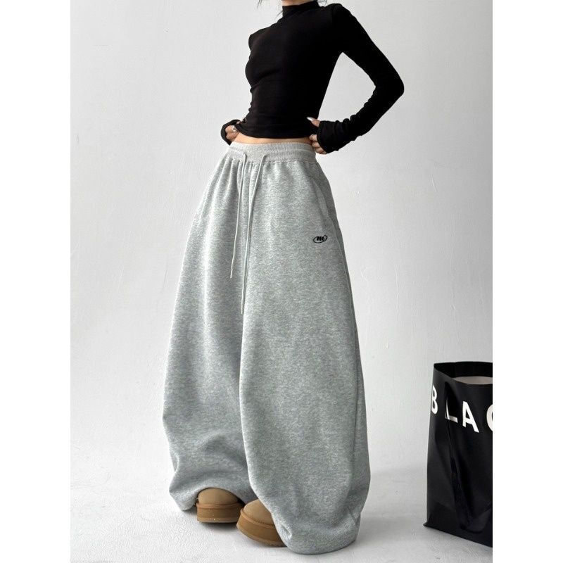 【Premium Edition】Spring and Autumn Style Internet Celebrity Retro American Wide Waistband Loose Casual Wide-Leg Dance Jazz Sweatpants Trendy