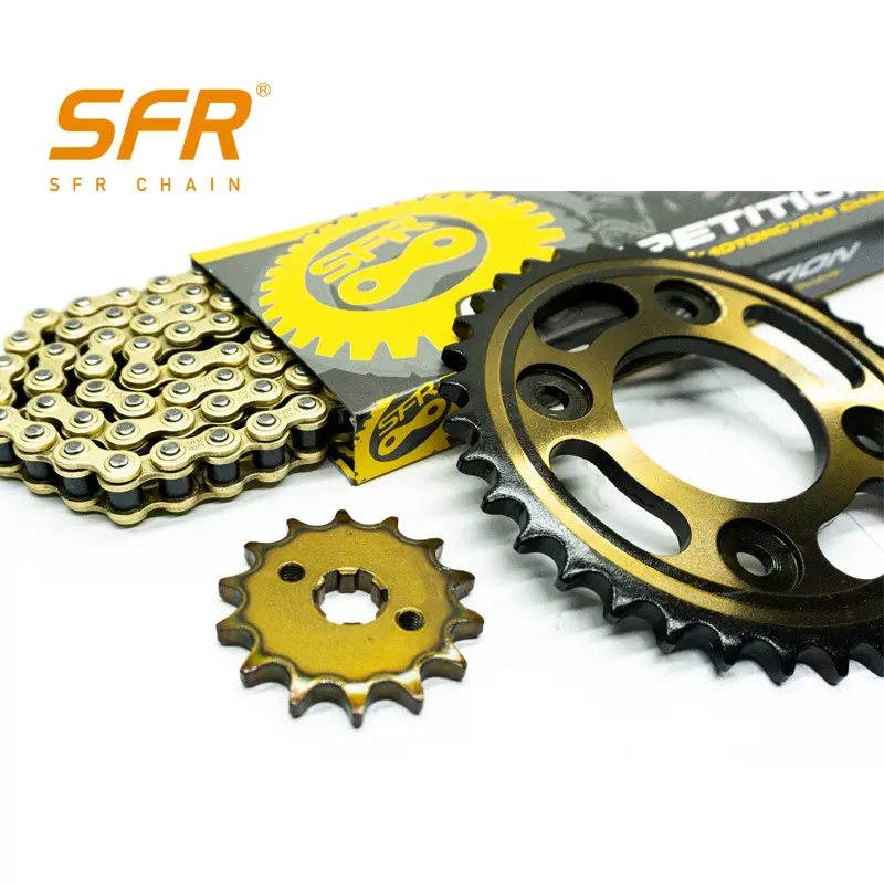 SFR厂家直销金链金牙的链盘适用于49T-17T-428HPO-132L CG125