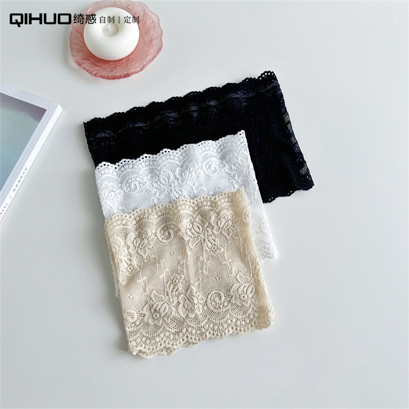 Lace Thigh Gaiters European and American Style Decorative Silicone Non-Slip Leg Warmers Slimming Thigh Sleeves Breathable Hollow-Out Summer Leg Bands for Women