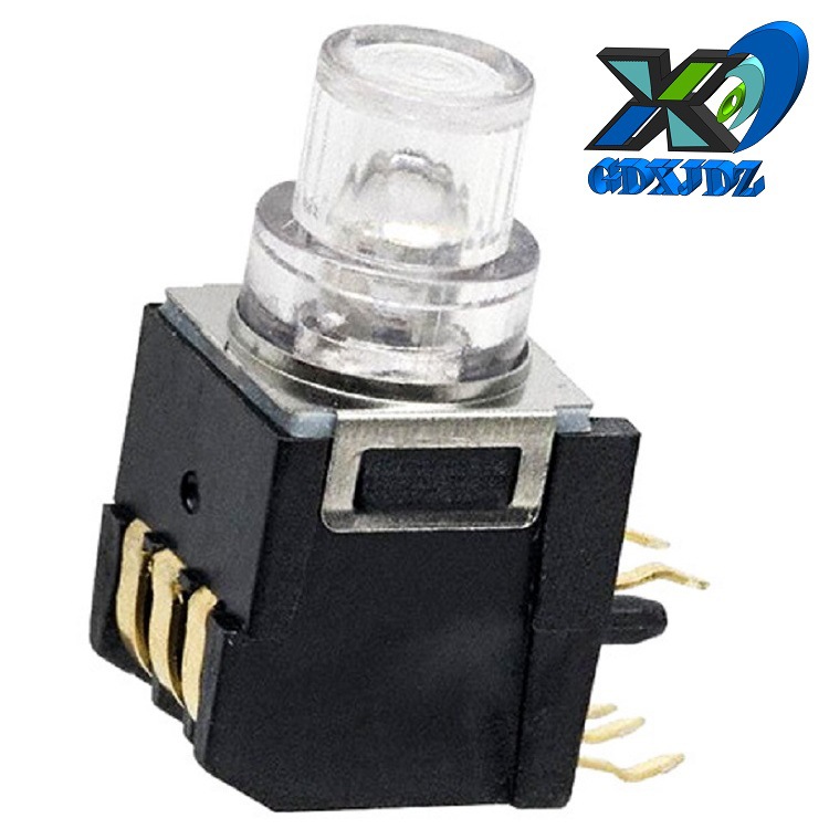 带灯开关侧插90度 LED带灯按钮开关卧式 侧按带灯按键开关批发