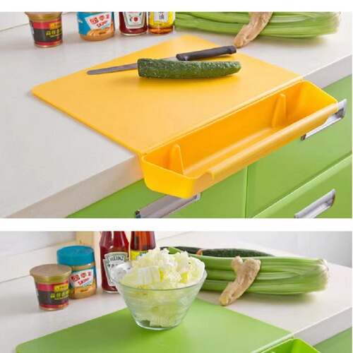 Manufacturer hot selling 2-in-1 chopping board pressing plate anti-slip cutting board removable kitchen supplies plastic cutting board set