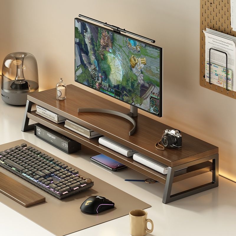 Computer Heightening Stand, Gaming Room Desktop Storage Rack, Monitor Base Support Stand, Workstation Extended Laptop Stand