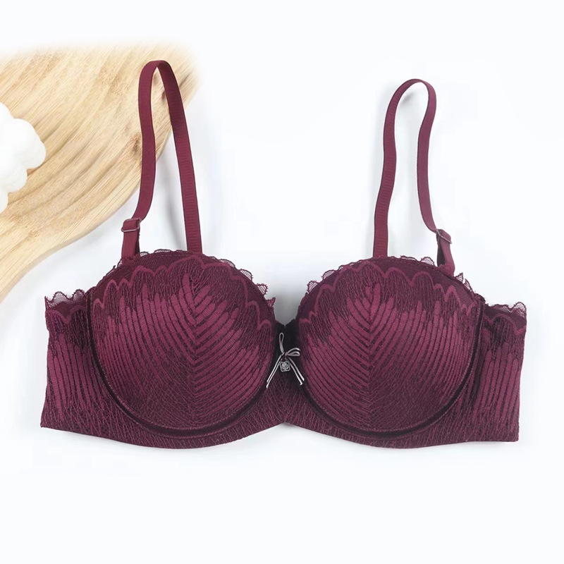 Nuevo 1 / 2 encaje mitad de taza de sostén para mujeres se reúnen en la ropa interior sexy sujetador desmontable correa de hombro image 9