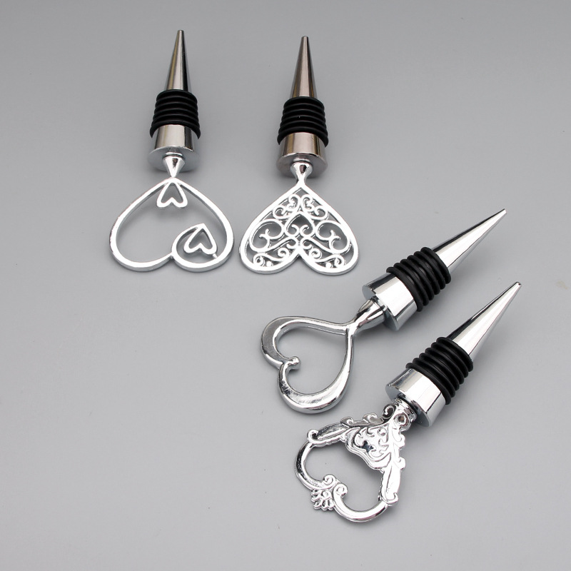 Tapón de botella de vino tinto tapa de aleación love regalo de boda estrella de mar en forma de corazón copo de nieve arte de preservación hermético juego de vino transfronterizo