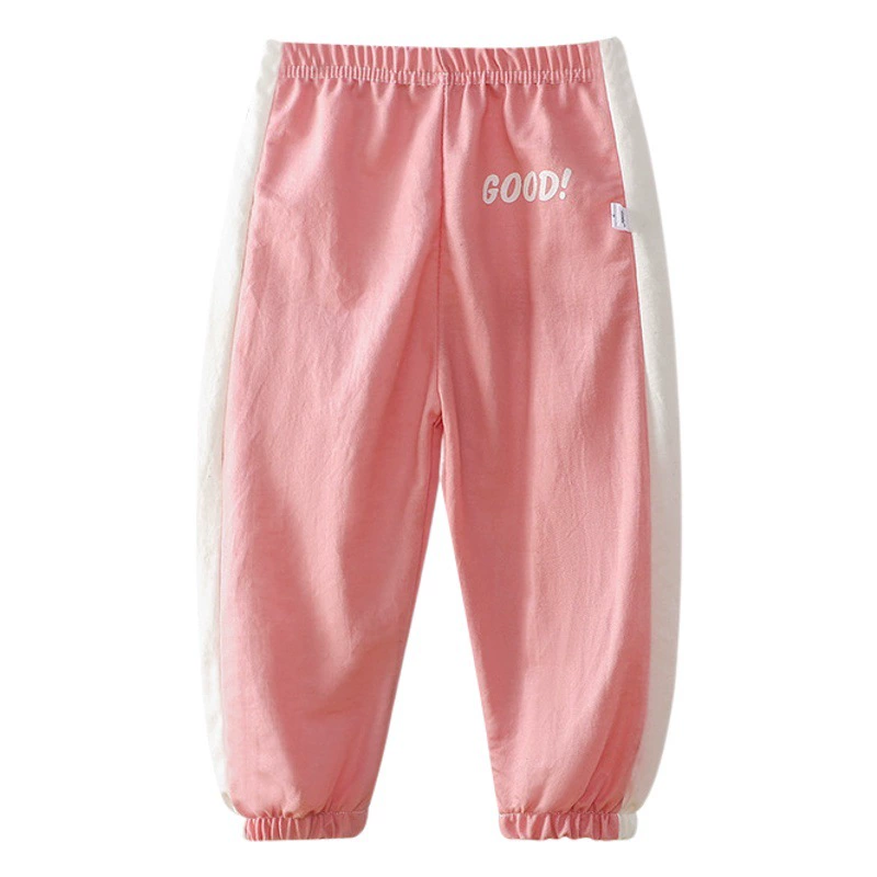 Детские Антимоскитные брюки, Новое поступление на весну и лето, девять спортивных брюк для маленьких мальчиков, повседневные брюки для девочек, тонкие шаровары из ледяного шелка