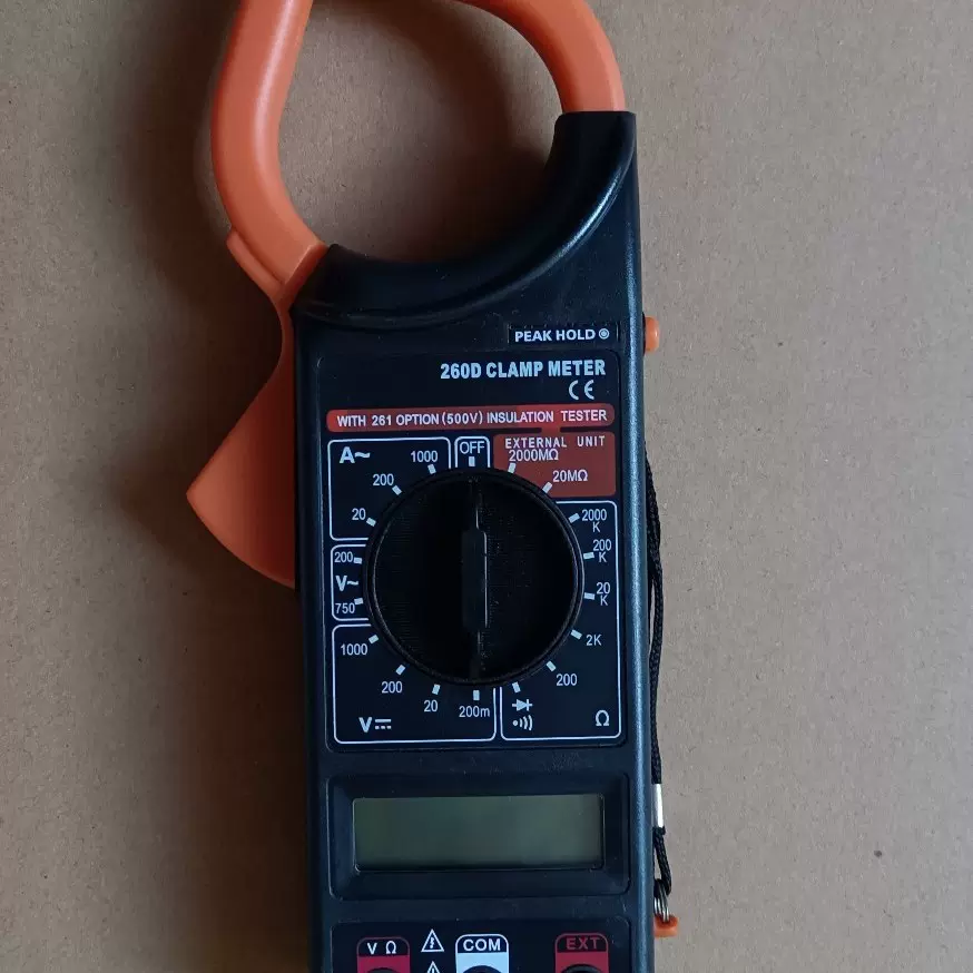 钳形电流表DT260D有峰值测量功能数显交流电流表数字钳形万用表