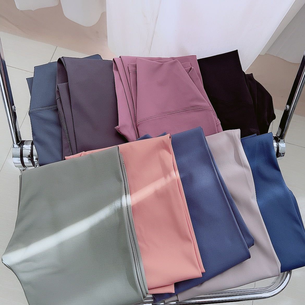 Women's Clothing High Waisted Cream Colored Yoga Pants Hip Lifting Quick Drying Fitness Sports Cropped Pants For Women_ecoleips.com