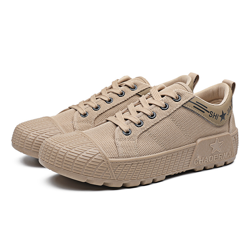 3522G201新款解放鞋时尚工作鞋透气帆布鞋户外劳保鞋批发