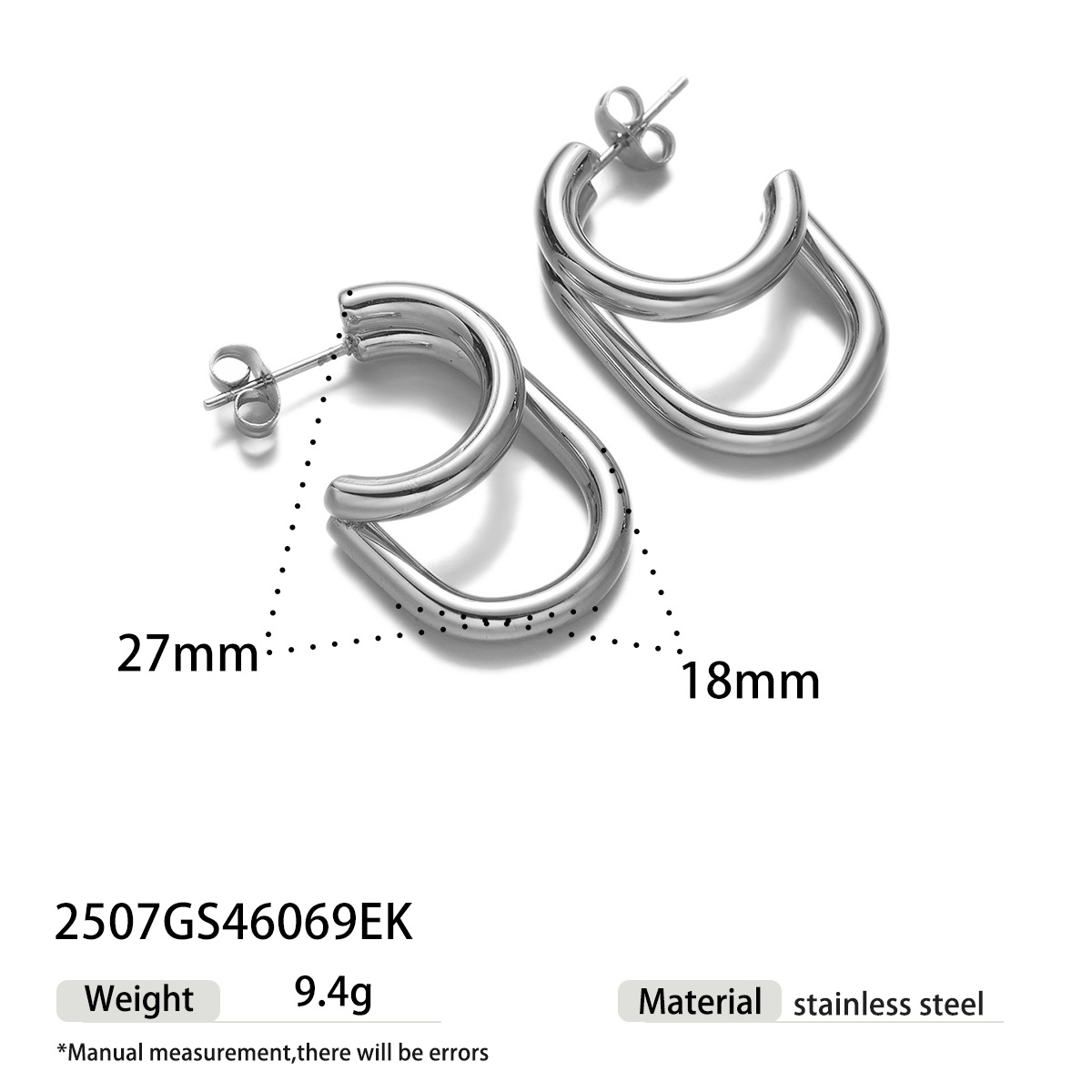 TENA europa y americana de acero inoxidable ligero de lujo de alto nivel galvanizado inductivo 18k oro de forma especial abertura pendientes de acero de titanio vacaciones