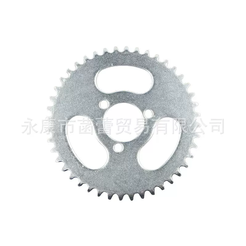 49cc迷你摩托车电动汽油滑板车T8F齿轮44 54 64 74齿链盘链轮牙盘