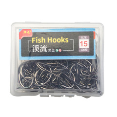 Hula 100 Stream Fishing Groove Fine Barbed White Barbel Hook Sleeve Hook Fishing Fishing Hook Tackle