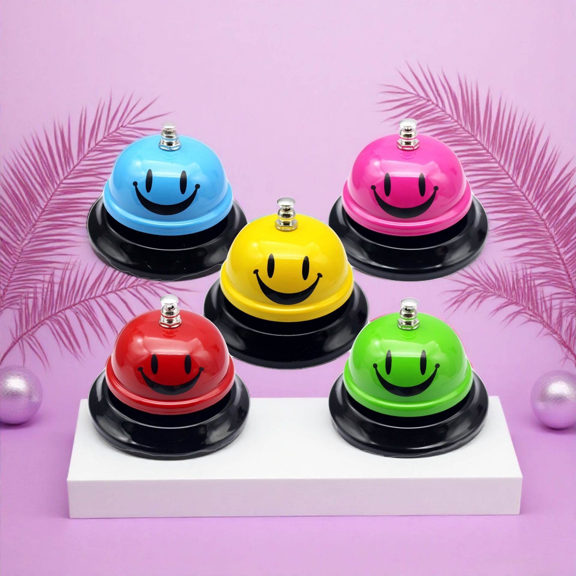 Manual bar counter serving bell, dining bell, printed push bell, exquisite printed bell device, food calling bell