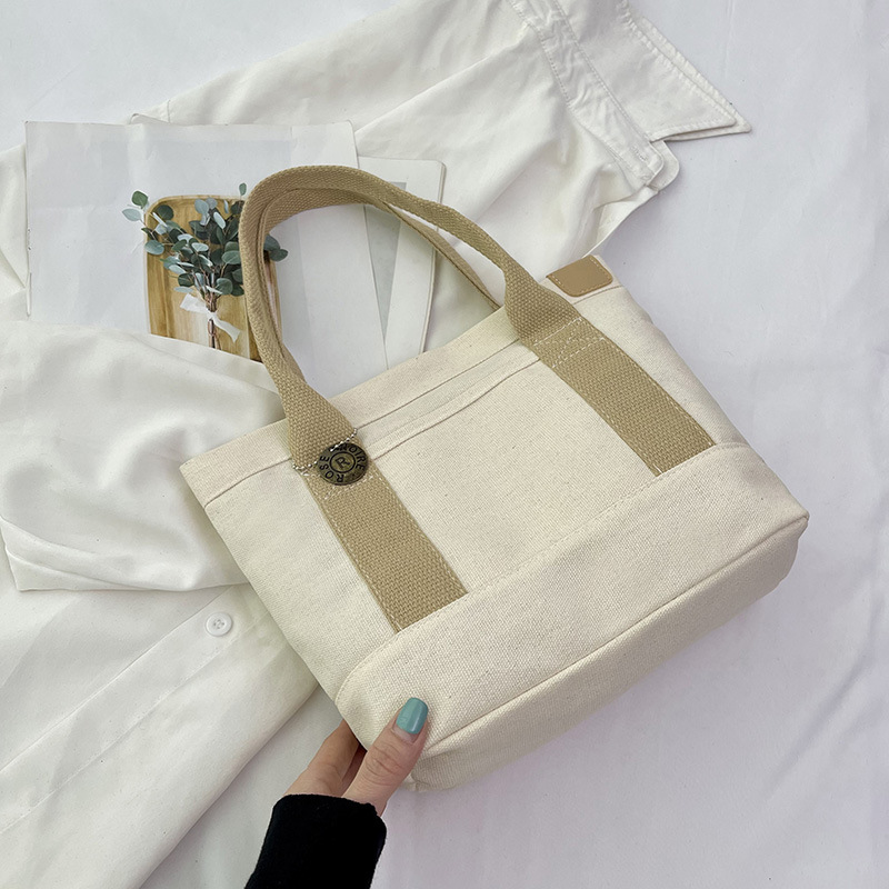Verano nuevo bolso de lona japonés bolso de dama bolso de gran capacidad bolso de moda versátil bolso de moda casual