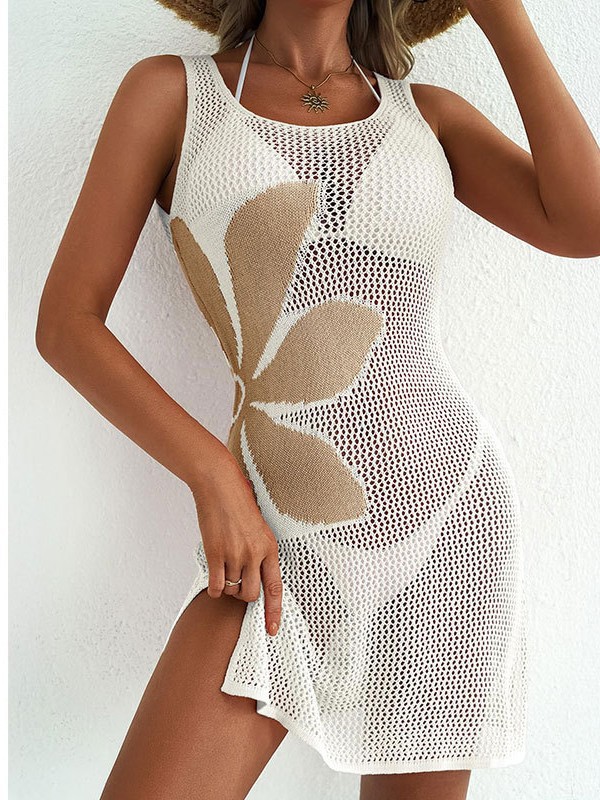 knitted sexy beach dress