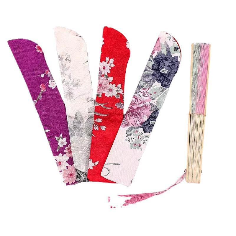 Folding Hand Fan Hanfu Style, Silk-screen Print, High-definition Patterns, Fine Workmanship