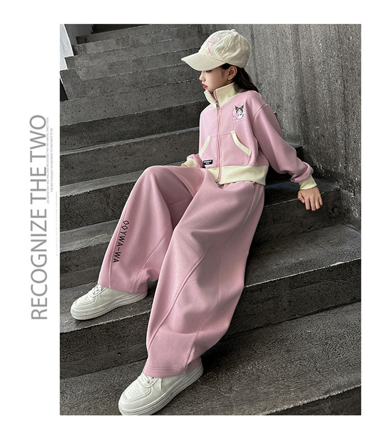 Stilvolles Mädchen Kapuzenpullover Und Hosen Set Für Den Herbst_voghion.com