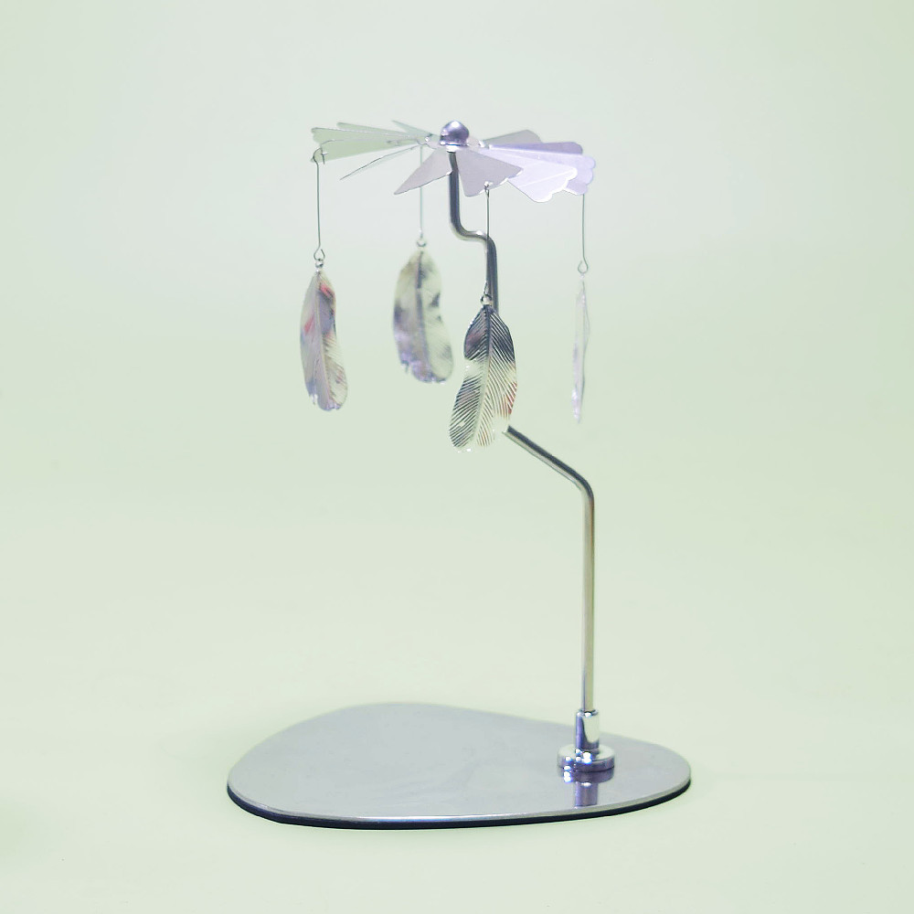 Amazon ins doles Acero inoxidable triángulo redondo bandeja giratoria candelabro aromaterapia vela linterna romántica