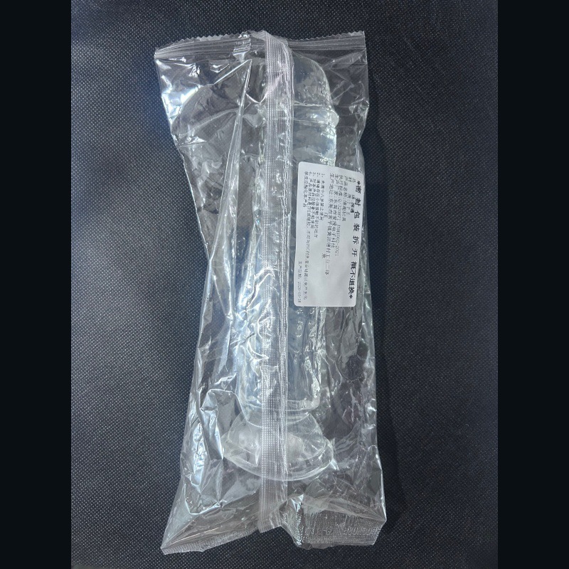 Transparent TPE Dildo with Suction Cup, Soft Flexible Shaft for Women — detail image 1