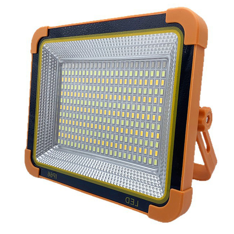 Luz de inundación portátil solar led para el hogar al aire libre impermeable de alta potencia iluminación de emergencia de patio de campamento súper brillante