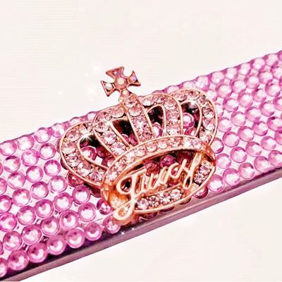 Holder Diamond-Encrusted Crown Universal License — License plate holder/license plate holder