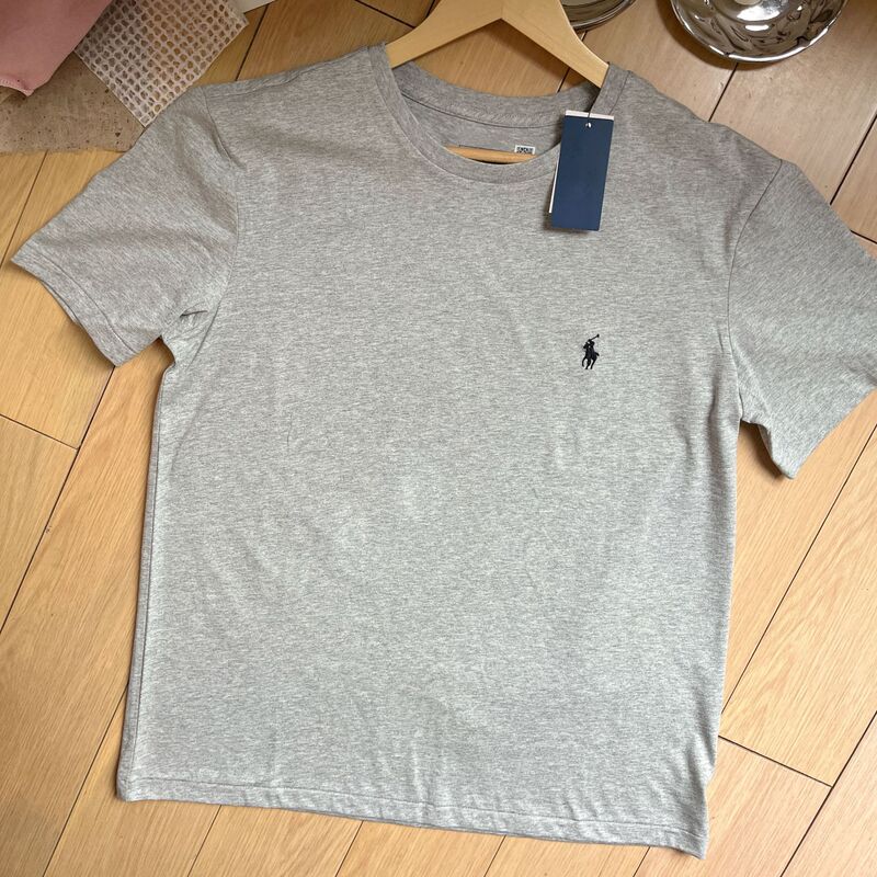 オリジナルの外国貿易は高品質の純綿の馬の刺繍の男性の半袖のtシャツのカジュアルな百合の上着の男性をスキャンすることができます。|undefined