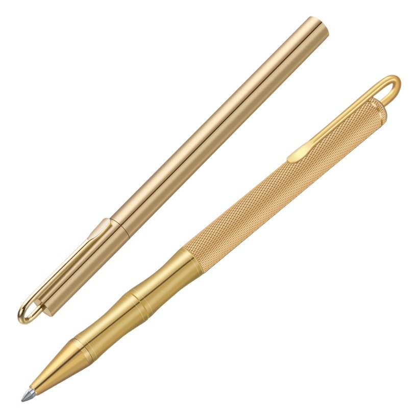 Retro ingenuity Chinese style Pure Brass pen metal signature pen ball pen creative business office creative gift pen