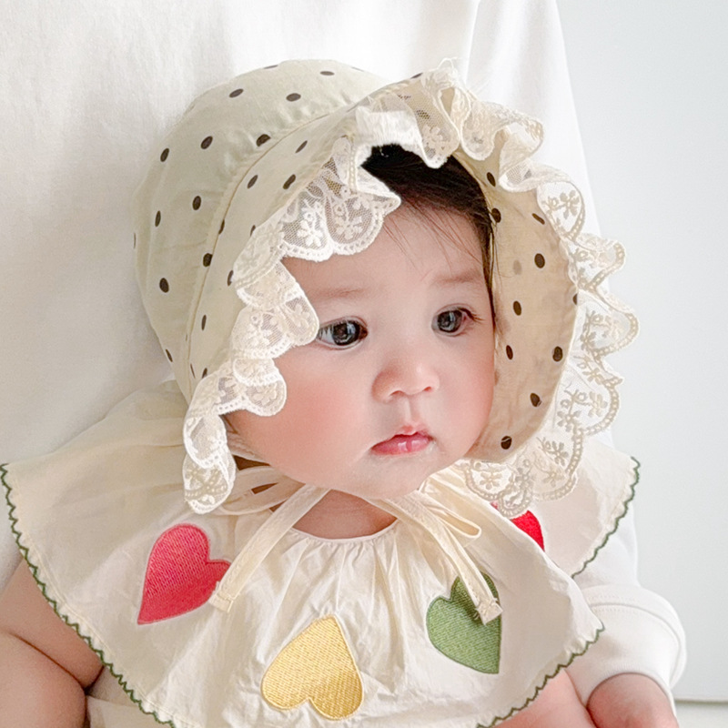 Sombrero de bebé coreano, sombrilla de bebé femenina de primavera y verano, protector solar, sombrero de palacio, luna pequeña, protector de edad, sombrero de placenta de fontanela, sombrero de sol, marea
