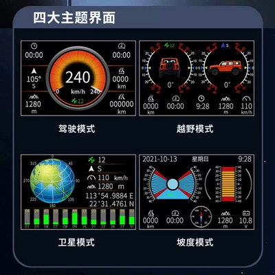instrument off-road vehicle GPS positioning: automobile instrument
