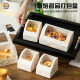Egg Tart plate tart packing box cake cup cake roll cutting parts baking dessert packing box western point box disposable