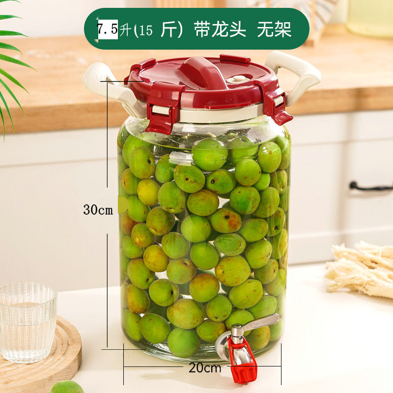 vidrio grueso resistente a altas temperaturas ciruela verde y arroz frasco