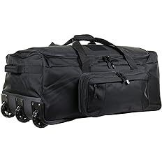 Oversized Rolling Duffel Bag Tactical Military Deployment Camping Weekend Travel Luggage Roller Wheel Bag Trolley Bag