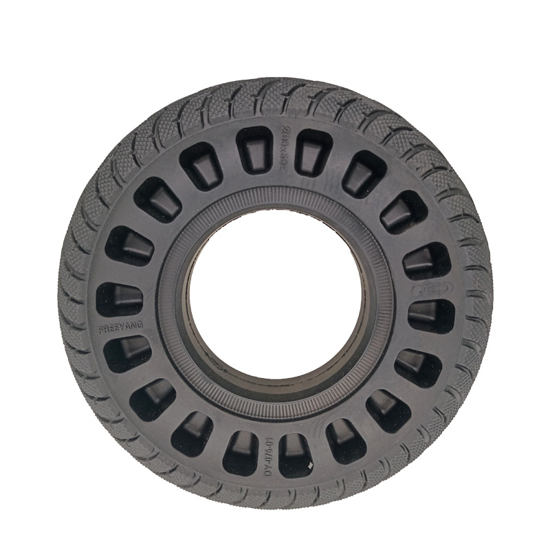 200x50实心胎小海豚蜂窝橡胶实心胎8寸免充气轮胎电动滑板车轮胎