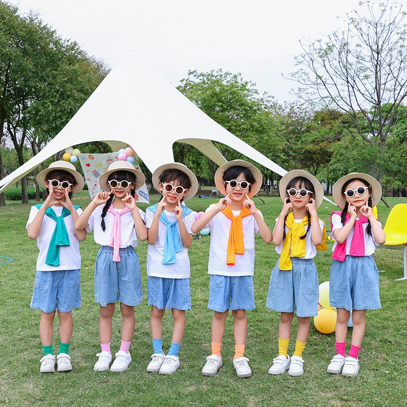 Детская танцевальная одежда, групповая форма поддержки, красочная одежда для выступлений на День защиты детей, одежда для хора в стиле шаль