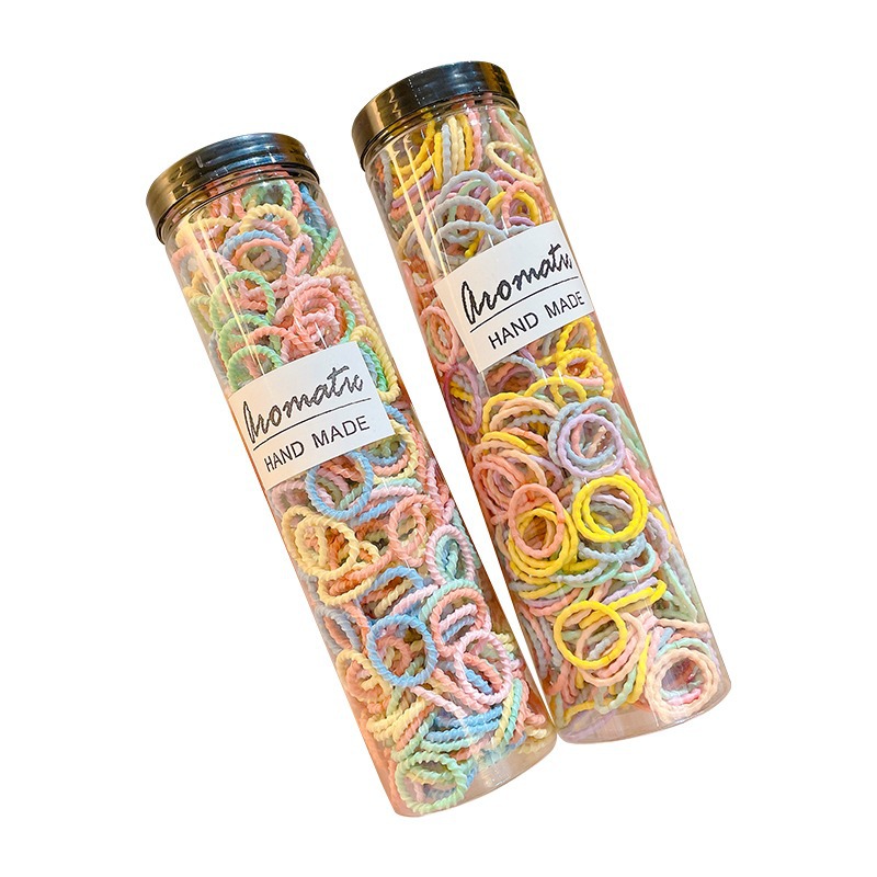 La banda de goma enlatada para niños no duele el pelo del bebé de las niñas lazo de pelo banda de pelo elástico cuerda de pelo pequeño tamaño banda de goma accesorios para el cabello