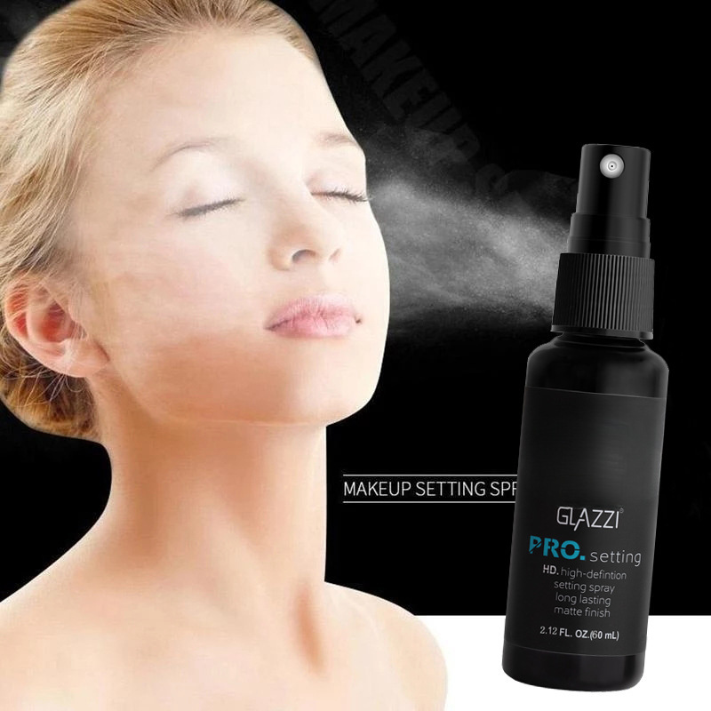 GLAZZI nuevo spray de maquillaje refrescante maquillaje loción de maquillaje portátil 60ml hidratante duradera transparente transfronteriza