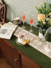 Wholesale TV cabinet, shoe cabinet, cover, towel table, flag bed, flag dining table, tablecloth, coffee table, American, European, French, embroidery, light