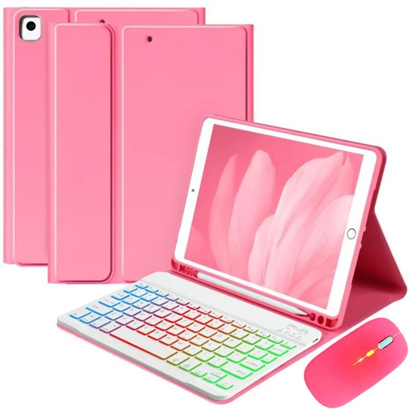 Suitable for New iPad Pro11 Rgb Bluetooth Keyboard Protective Case 10.2 Soft Shell A16 Tablet with Pen Slot Leather Case