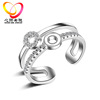 Fashionable ring, copper accessory, Korean style, wholesale