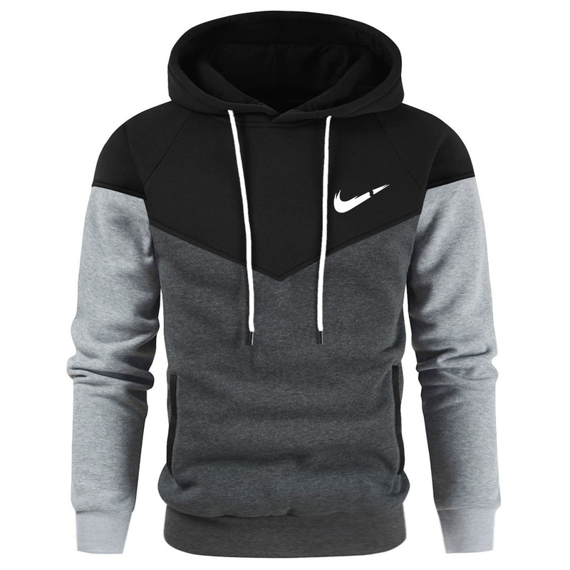 Cross-border Foreign Trade Men's Hoodie Sweater Autumn and Winter Warm Jacket Pullover Sweatshirt Casual Top in stock