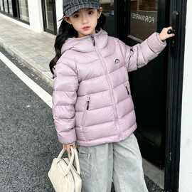 女童羽绒棉服2026新款儿童洋气男童轻薄加厚保暖外套中大童上衣潮