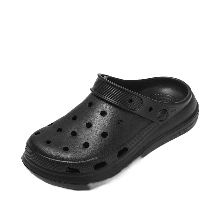 Nueva plataforma playa agujero zapatos al por mayor verano hombres slip-on punta cerrada zapatillas exterior desgaste antideslizante sandalias Casuales