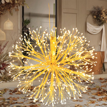 跨境led圣诞灯led白桦树灯装饰挂灯烟花爆炸星圆球氛围商场婚庆派